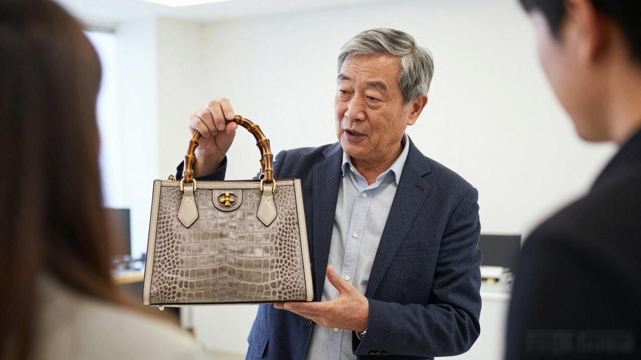 Gucci Bamboo 1947 Crocodile Medium Bag｜1947 竹节鳄鱼纹中号包_鳄鱼纹的包为什么贵_鳄鱼皮竹节纹大的好还是小的好