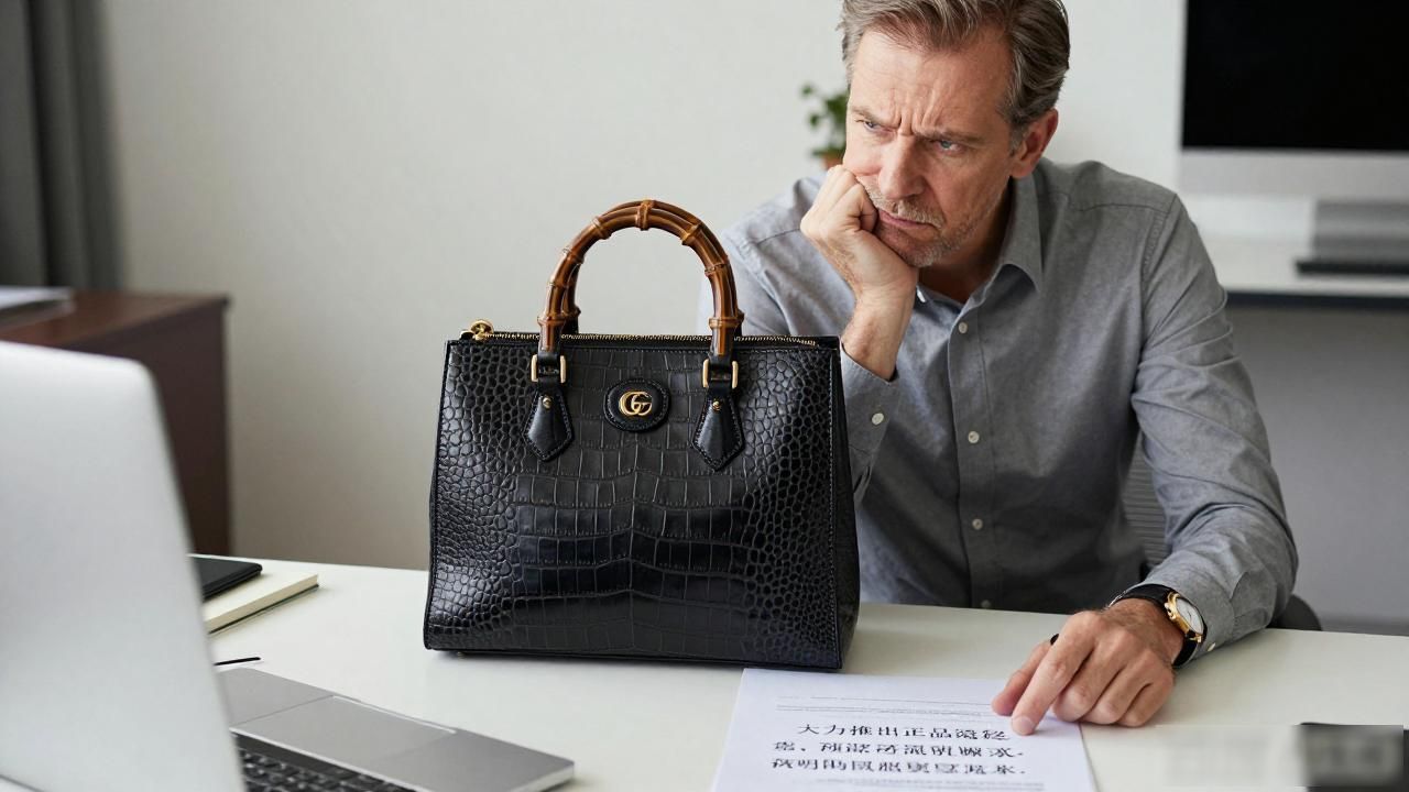 鳄鱼皮竹节纹大的好还是小的好_鳄鱼纹手提包_Gucci Bamboo 1947 Crocodile Medium Bag｜1947 竹节鳄鱼纹中号包