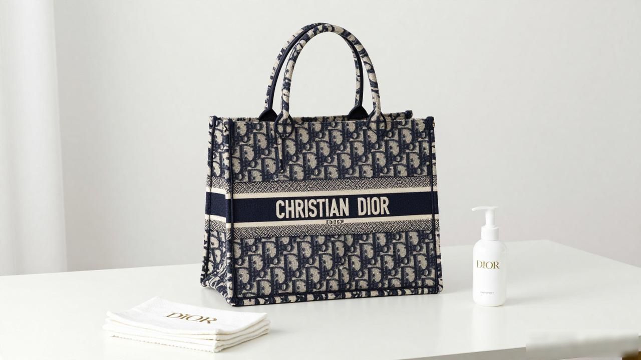 迪奥Booktote托特包_Dior × Parley Book Tote｜迪奥环保联名书本托特_迪奥托特包正品细节图