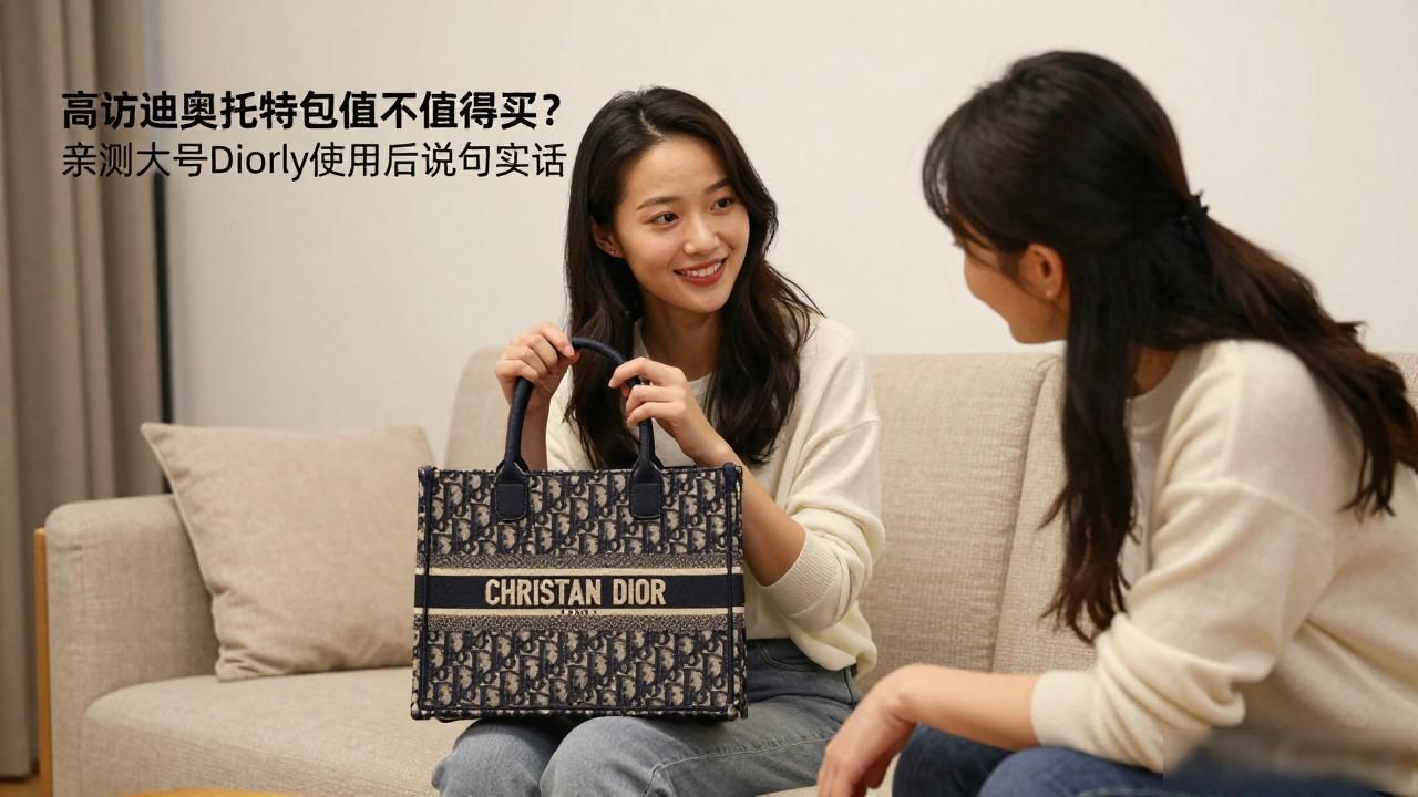 迪奥女士托特包中国官网_Diorly Large Bag｜大号迪奥丽慵懒托特包_迪奥包包托特包