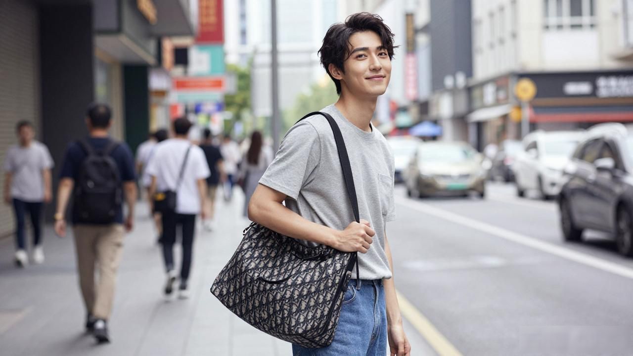 Dior男士包_迪奥男士包价格和图片_Diorly Men Hobo｜男士迪奥丽流浪包