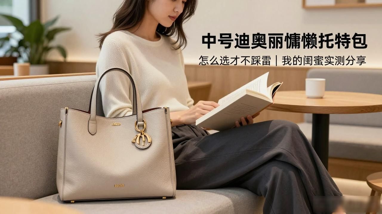 Diorly Medium Bag｜中号迪奥丽慵懒托特包_迪奥Booktote托特包_迪奥拖特包