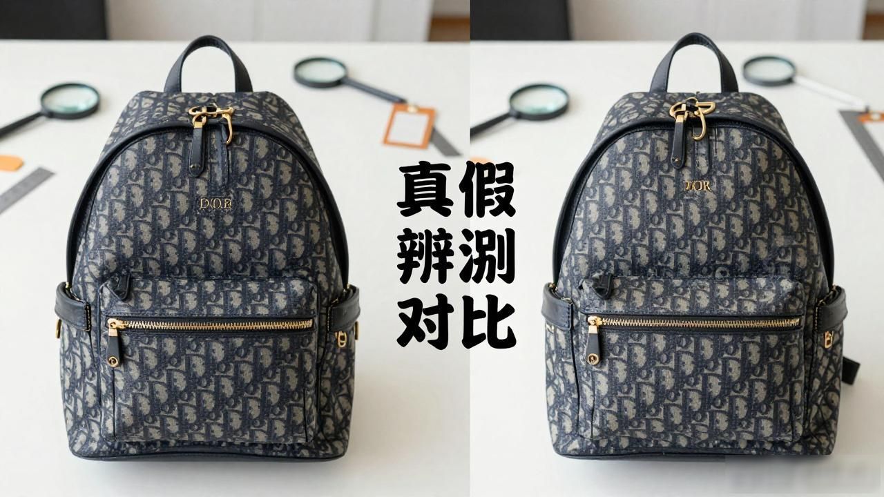 Dior老花双肩包怎么选?真假辨别与购买建议 Dior2026 第3张-买A货 Dior Oblique Canvas Backpack|老花帆布双肩包_帆布双肩包制作视频教程_帆布双肩包女背包图片及价格