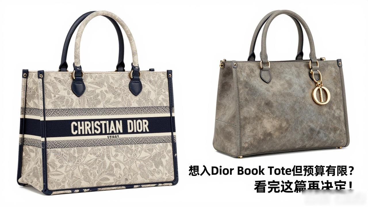 Dioramour Book Tote Small｜小号迪奥之爱书本托特_迪奥托特大号尺寸_迪奥托特中号