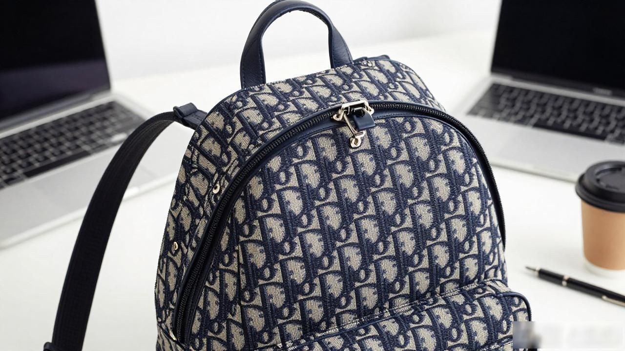 双肩包帆布_Dior Oblique Canvas Backpack｜老花帆布双肩包_双肩包帆布女包