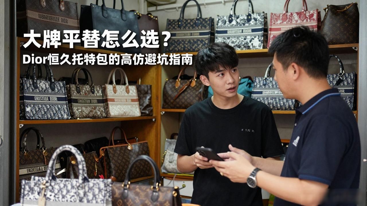 大牌平替怎么选?Dior恒久托特包的高仿避坑指南 Dior2026 第3张-买A货 burberry托特包真假_巴宝莉托特包真假_Small Dior Toujours Vertical Tote|小号恒久竖版托特包