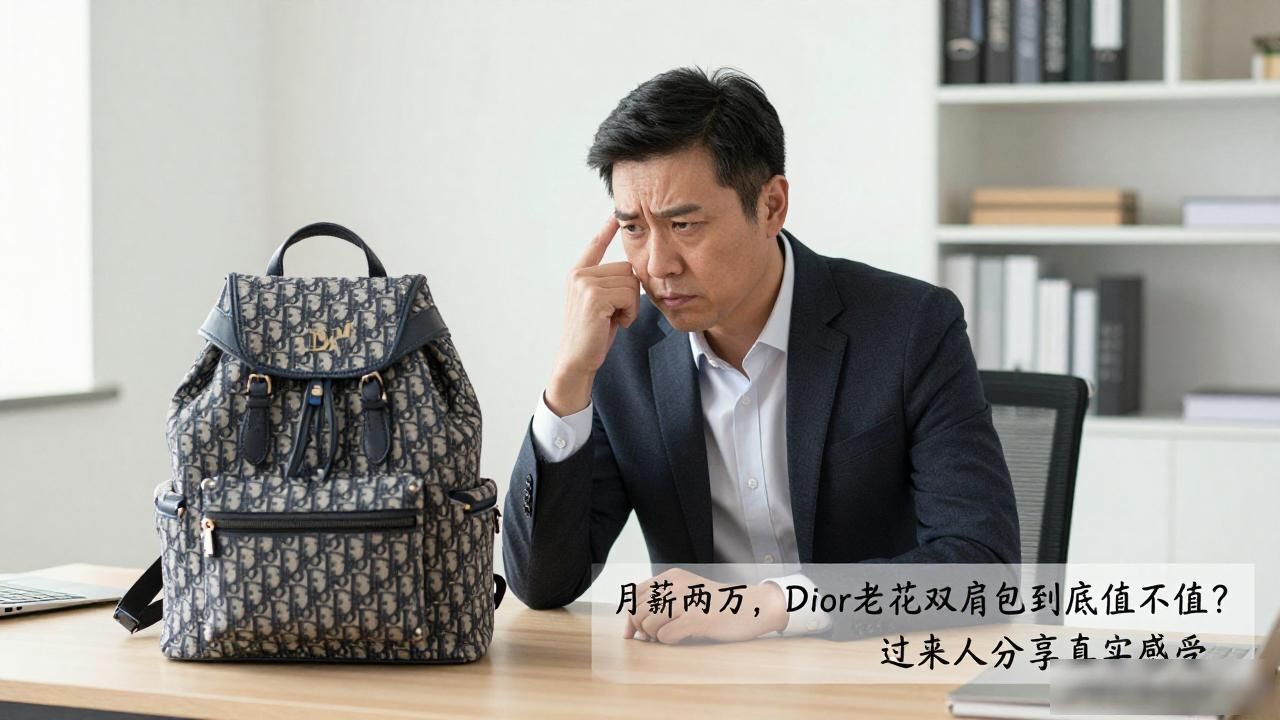 月薪两万,Dior老花双肩包到底值不值?过来人分享真实感受 Dior2026 第1张-买A货 帆布双肩包制作视频教程_双肩包帆布女包_Dior Oblique Canvas Backpack|老花帆布双肩包