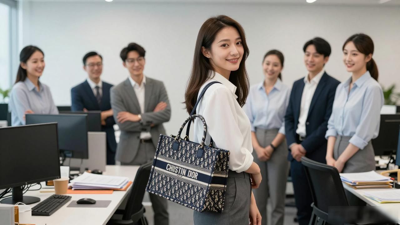 Small Dior Toujours Vertical Tote｜小号恒久竖版托特包_burberry托特包真假_mk的托特包有几个尺寸