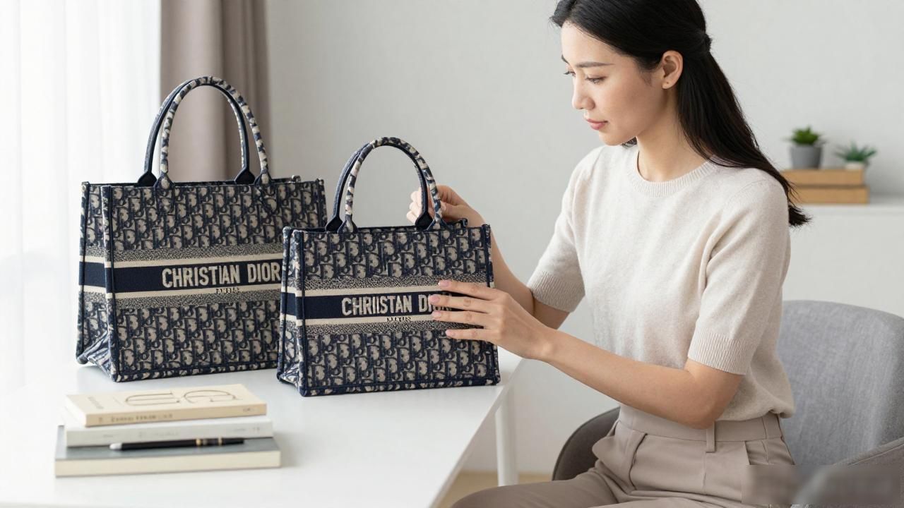 迪奥丽托特包真假难辨?教你一眼看穿高仿迪奥的猫腻 Dior2026 第3张-买A货 迪奥女士托特包_Diorly Medium Bag|中号迪奥丽慵懒托特包_迪奥拖特包