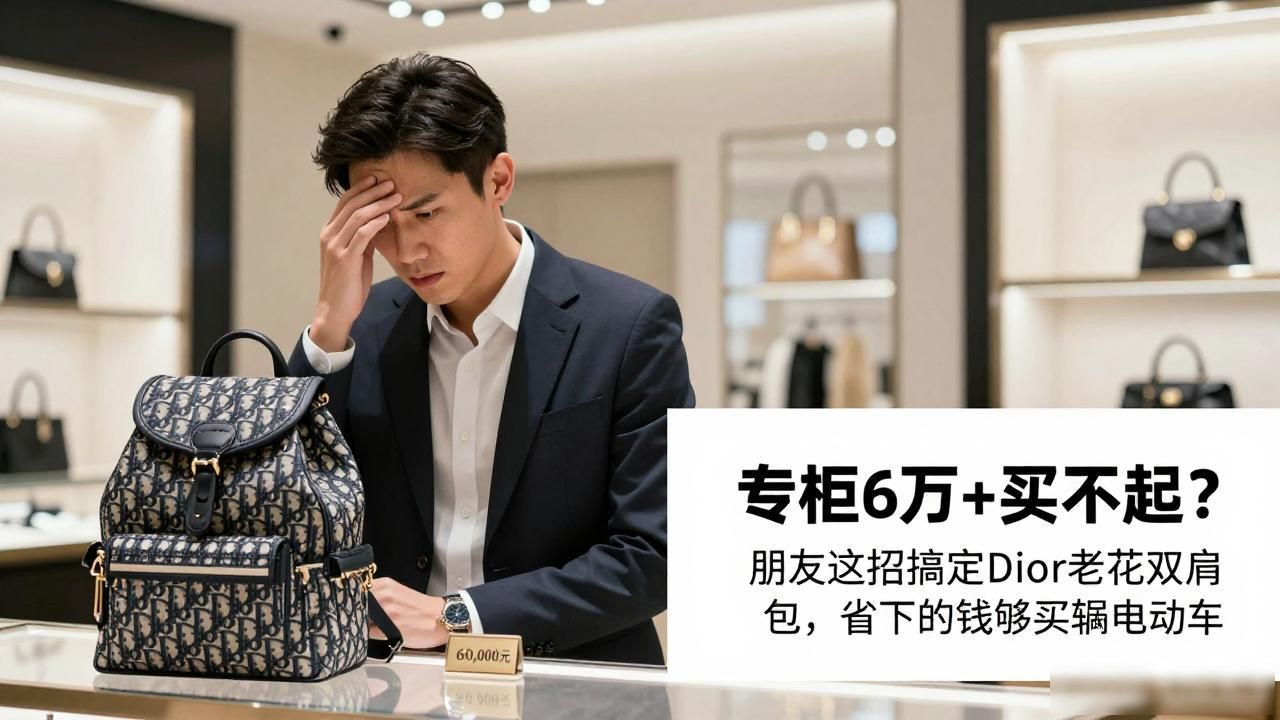 极简帆布双肩包做法_帆布双肩包制作视频教程_Dior Oblique Canvas Backpack｜老花帆布双肩包