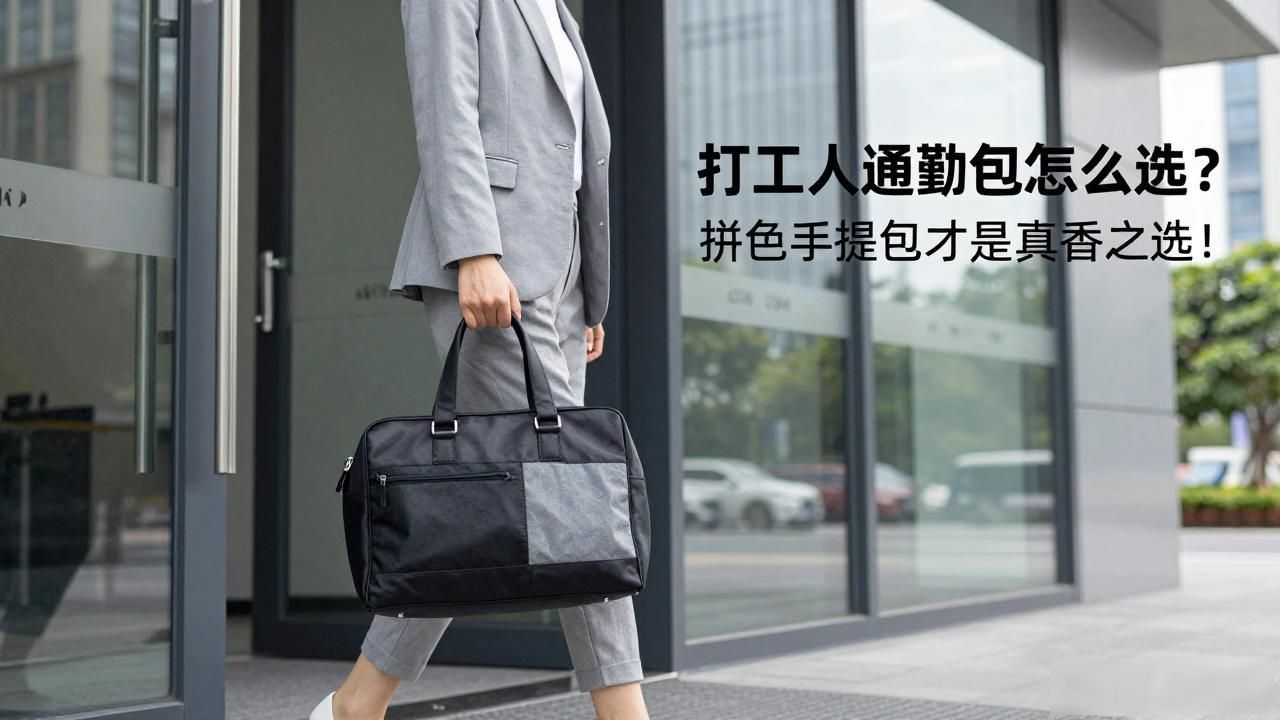 打工人通勤包怎么选?拼色手提包才是真香之选! Chanel2026 第1张-买A货 Two-Tone Handheld Bag|拼色手提通勤包_糖果色帆布手提小包包_拼色条纹手提包