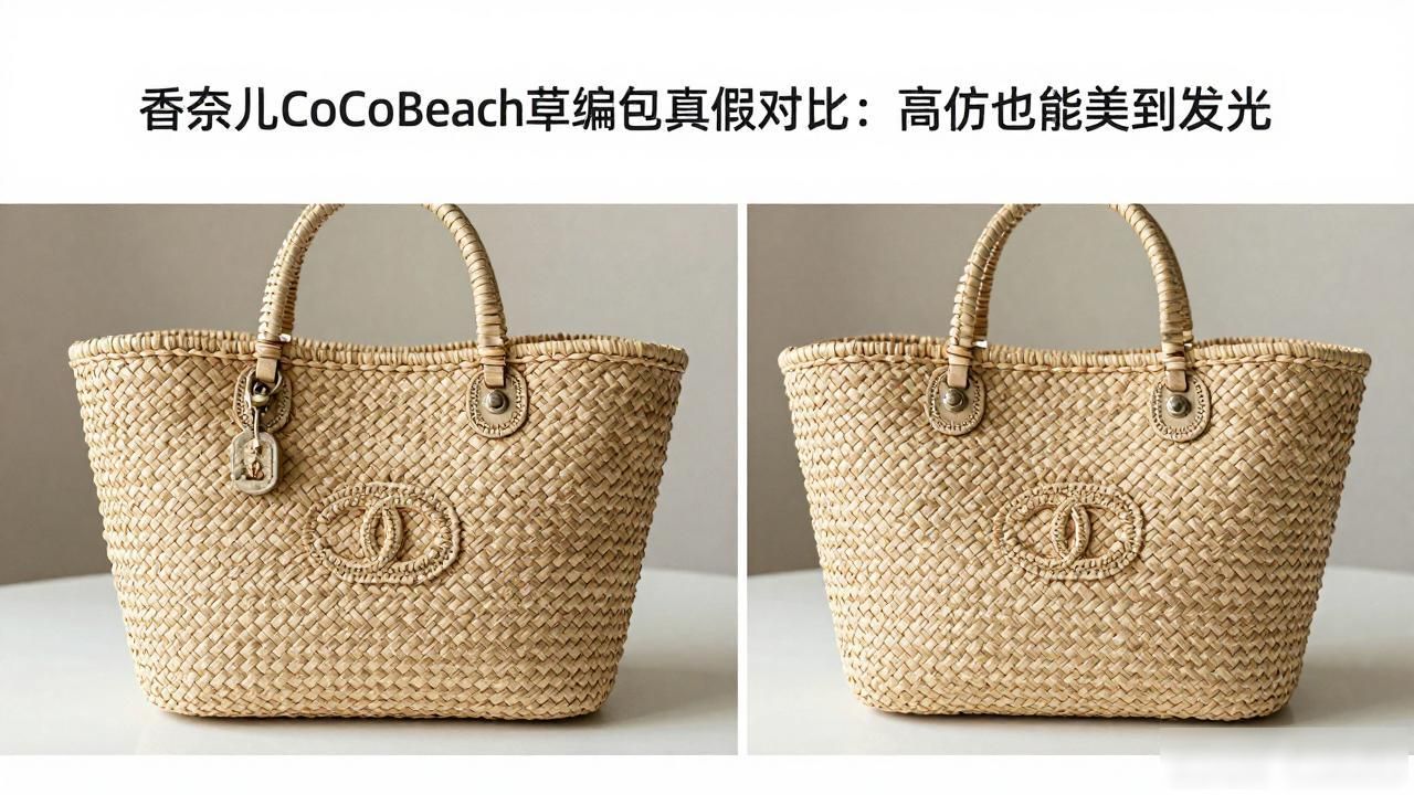 香奈儿CoCo Beach草编包真假对比:高仿也能美到发光 Chanel2026 第2张-买A货 Coco Beach Flap Bag|可可海滩草编口盖包_Coco Beach Flap Bag|可可海滩草编口盖包_Coco Beach Flap Bag|可可海滩草编口盖包