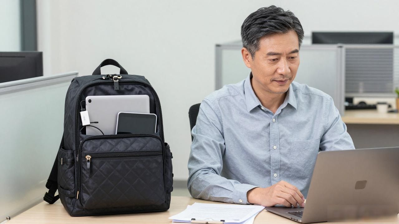 打工人通勤背什么包? Classic Backpack男士菱格双肩包真实测评 Chanel2026 第2张-买A货 菱格纹双肩包适合男生吗_Classic Backpack|男士菱格双肩包_菱格包包