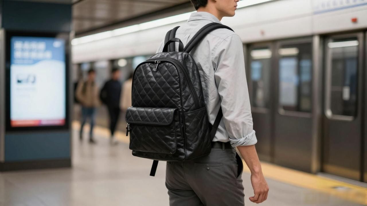 打工人通勤背什么包? Classic Backpack男士菱格双肩包真实测评 Chanel2026 第3张-买A货 菱格包包_菱格纹双肩包适合男生吗_Classic Backpack|男士菱格双肩包