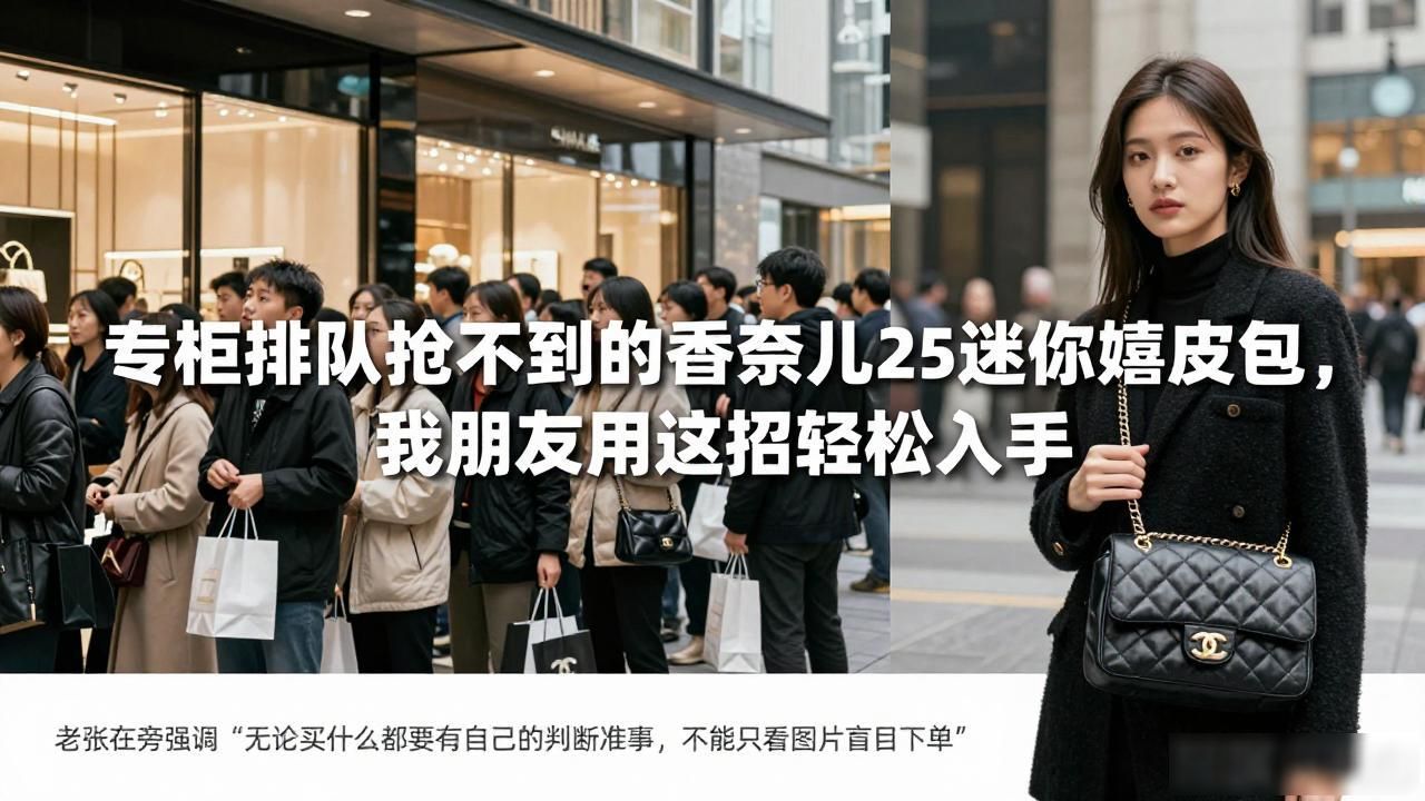 专柜排队抢不到的香奈儿25迷你嬉皮包,我朋友用这招轻松入手 Chanel2026 第3张-买A货 真皮质感迷你小包包_Chanel 25 Mini Handbag|25 迷你嬉皮包_迷你包包
