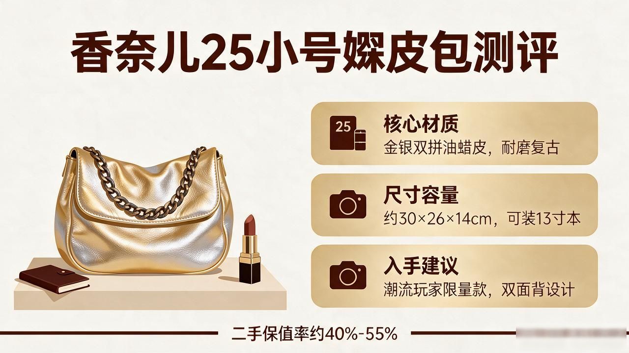 香奈儿25小号嬉皮包值得买吗?真实测评+入手攻略 Chanel2026 第1张-买A货 chanel小号经典口盖包_chanel19bag小号_Chanel 25 Small Bag|25 小号嬉皮包