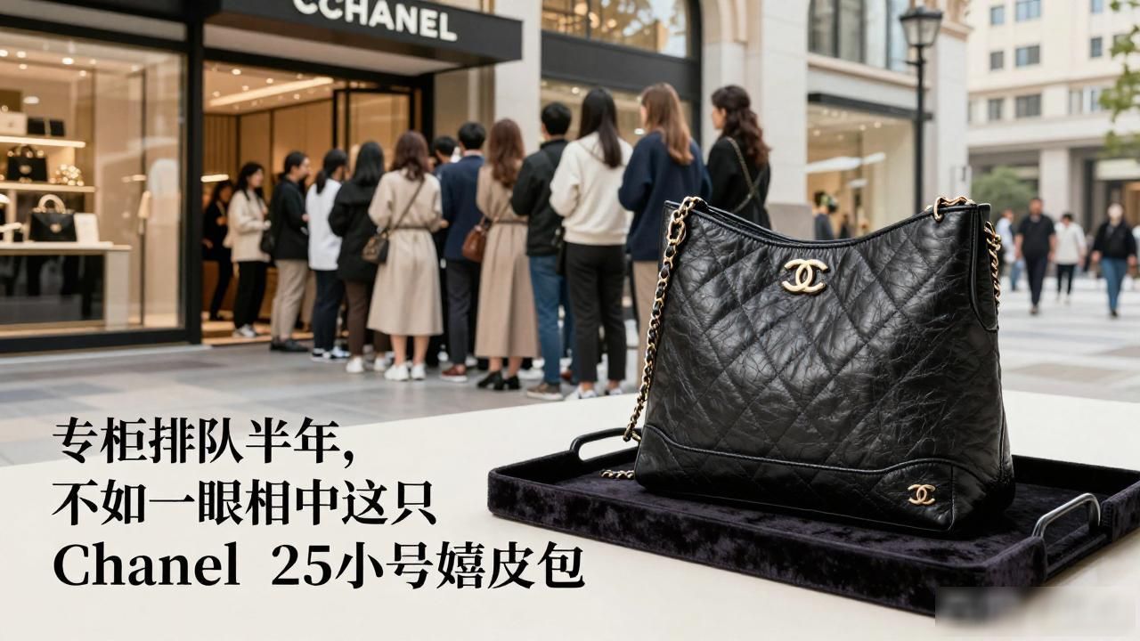 专柜排队半年,不如一眼相中这隻 Chanel 25 小号嬉皮包 Chanel2026 第2张-买A货 小号香奈儿包_Chanel 25 Small Bag|25 小号嬉皮包_chanel小号经典口盖包