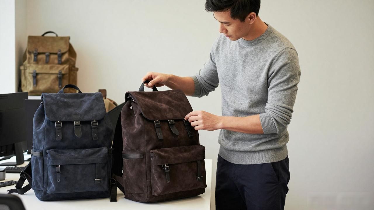 麂皮包包怎么样_Backpack Suede｜麂皮双肩背包_麂皮包多贵