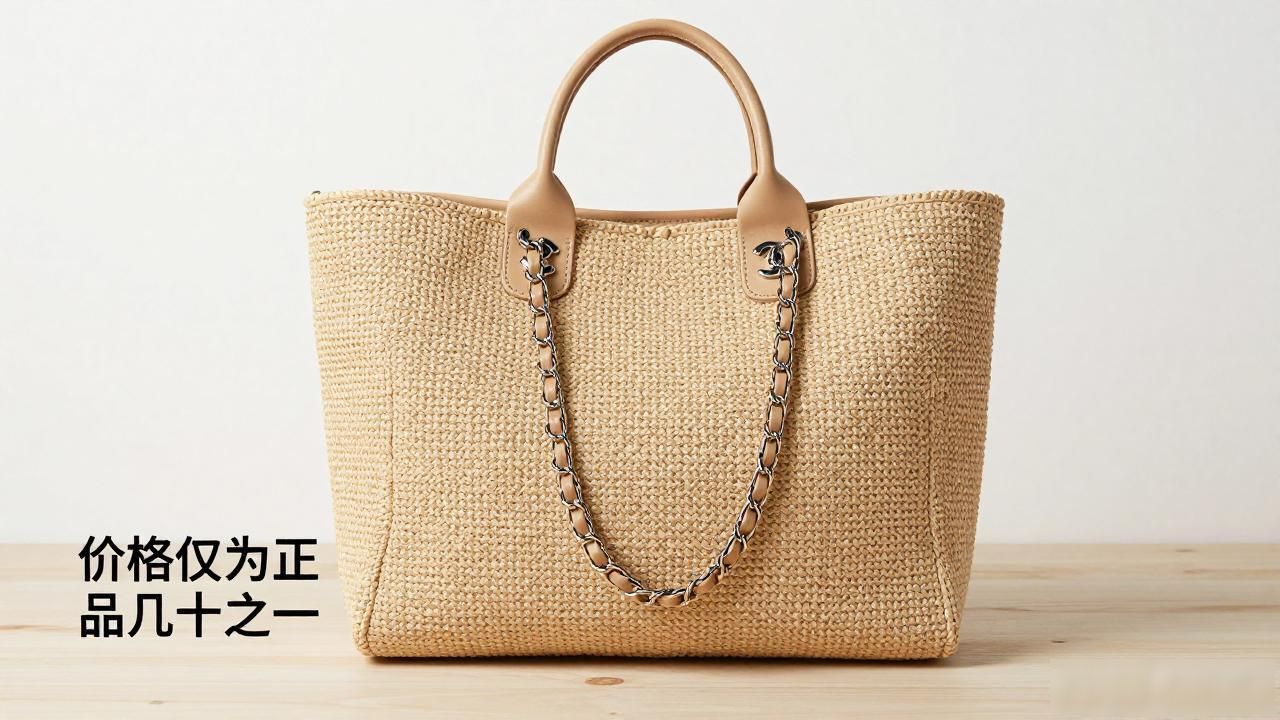 Coco Beach Raffia Tote｜可可海滩拉菲草托特包_拉菲草托特包编织教程_拉菲草沙滩托特包钩法