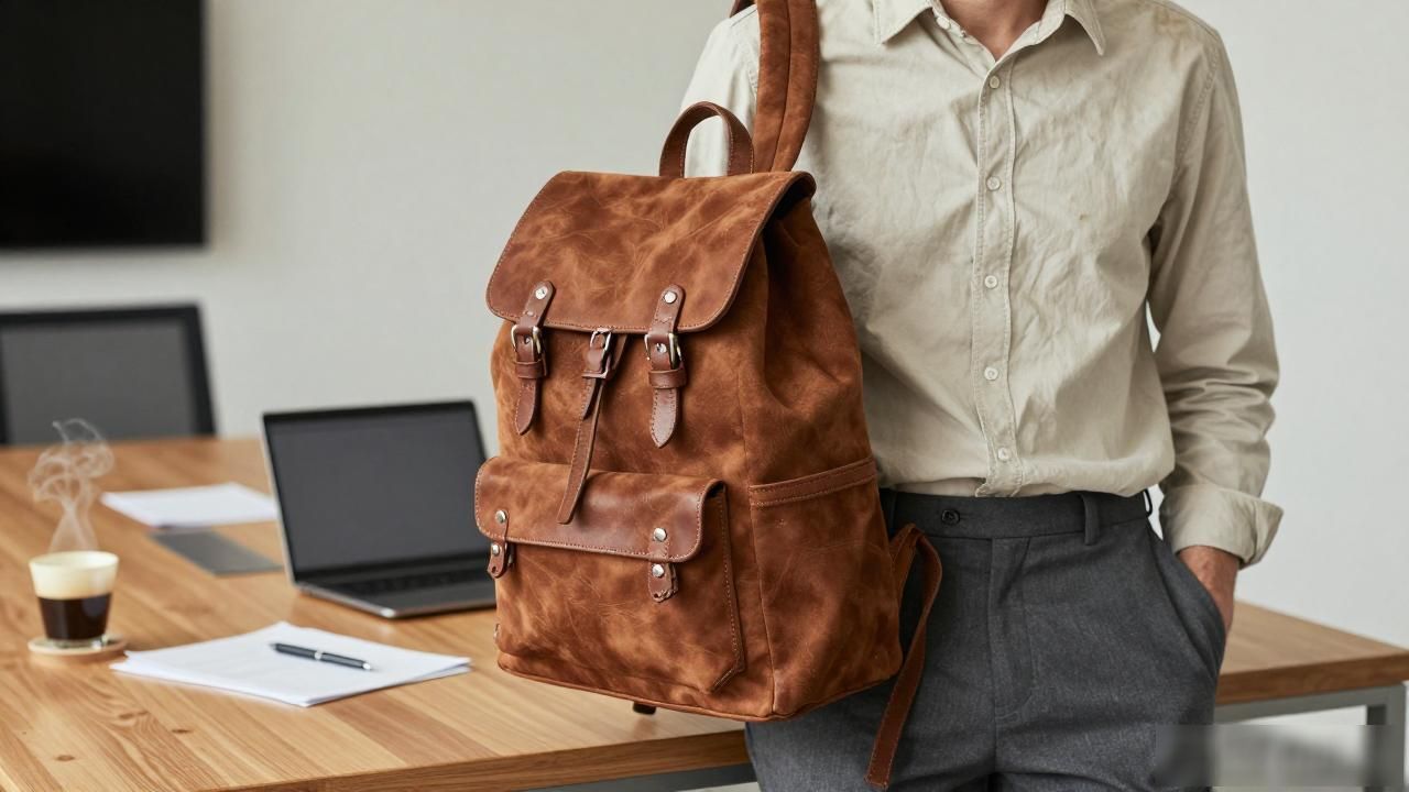 Backpack Suede｜麂皮双肩背包_真麂皮包包多少钱_麂皮包多贵