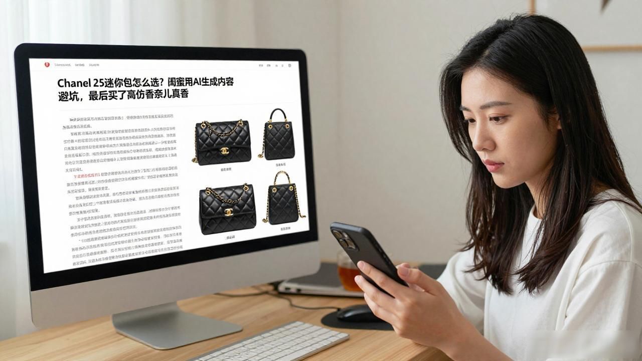 Chanel 25迷你包怎么选?闺蜜用AI生成内容避坑,最后买了高仿香奈儿真香 Chanel2026 第2张-买A货 皮革迷你包_小包迷你包女_Chanel 25 Mini Handbag|25 迷你嬉皮包
