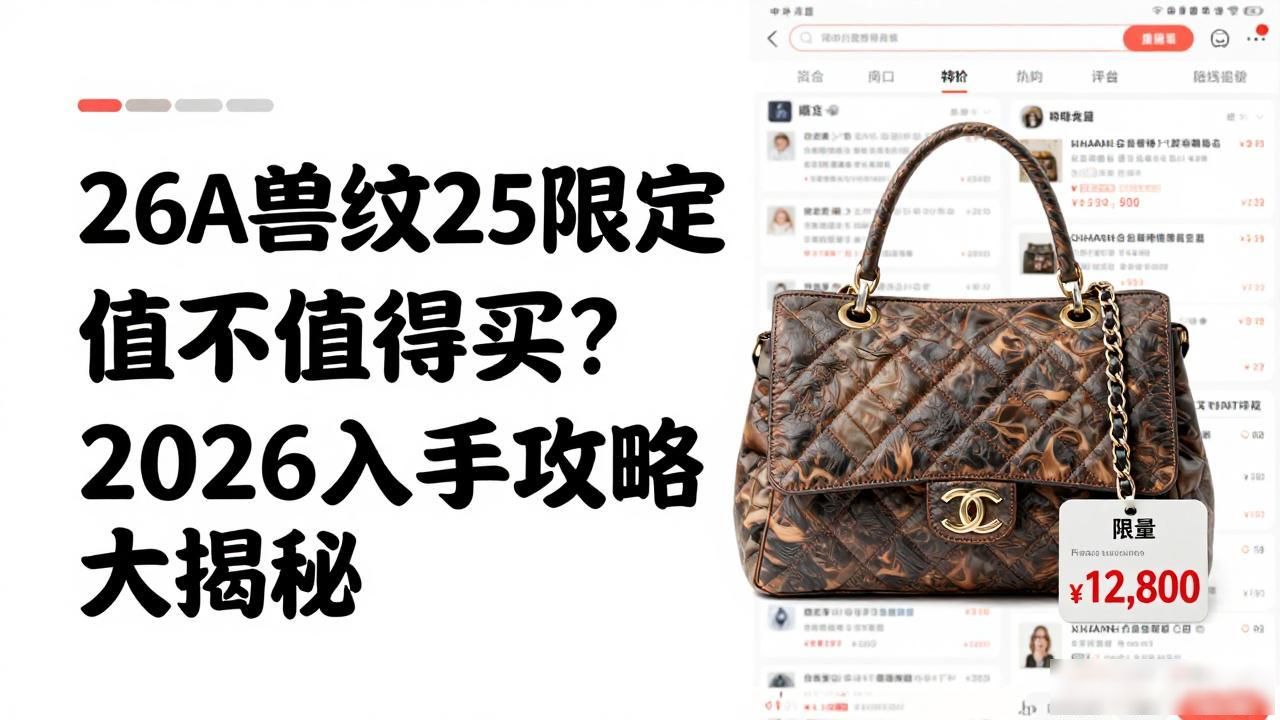 26A Animal Print 25 Bag｜26A 兽纹 25 限定包_兽设花纹参考_兽设花纹