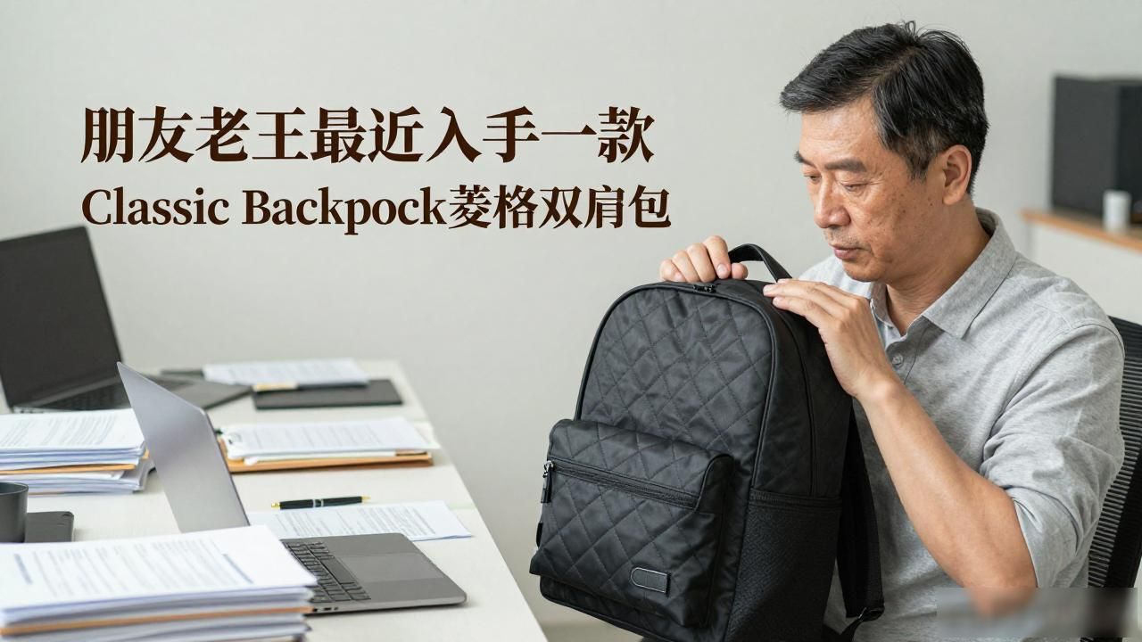 菱格包包_Classic Backpack｜男士菱格双肩包_elle菱格单肩包
