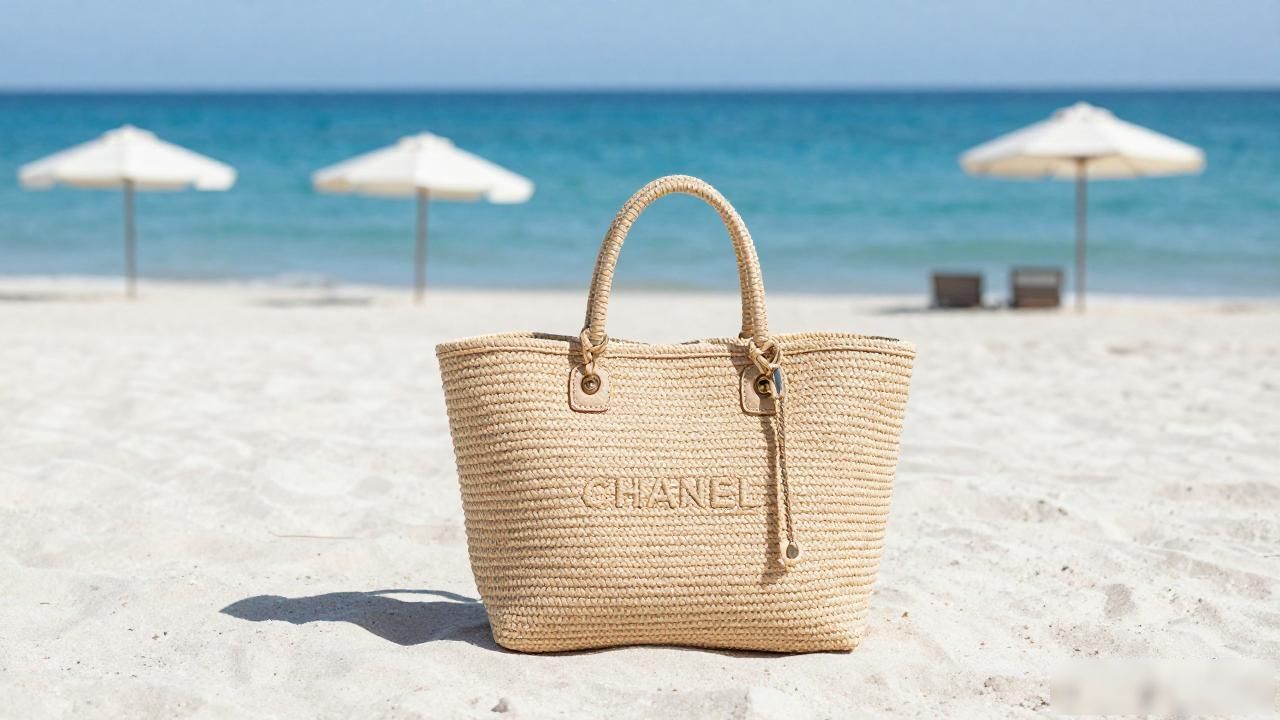 拉菲草托特包编织教程_Coco Beach Raffia Tote｜可可海滩拉菲草托特包_拉菲草沙滩托特包钩法