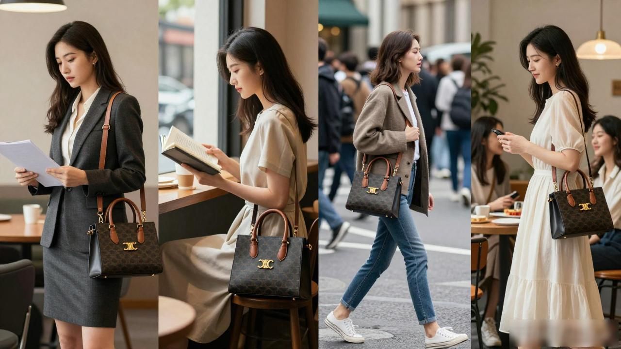Celine小号凯旋托特怎么选?Small Square Cabas真实测评 Celine2026 第3张-买A货 小凯旋式_Small Square Cabas|小号方形凯旋托特_小号凯旋进行曲五线谱
