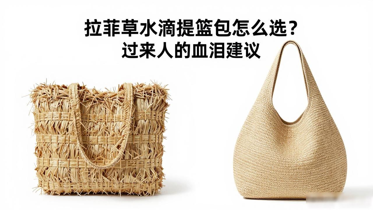 Drop Bucket Raffia｜拉菲草水滴提篮包_拉菲草水桶包编织图解_我的野蛮王妃水滴草小说