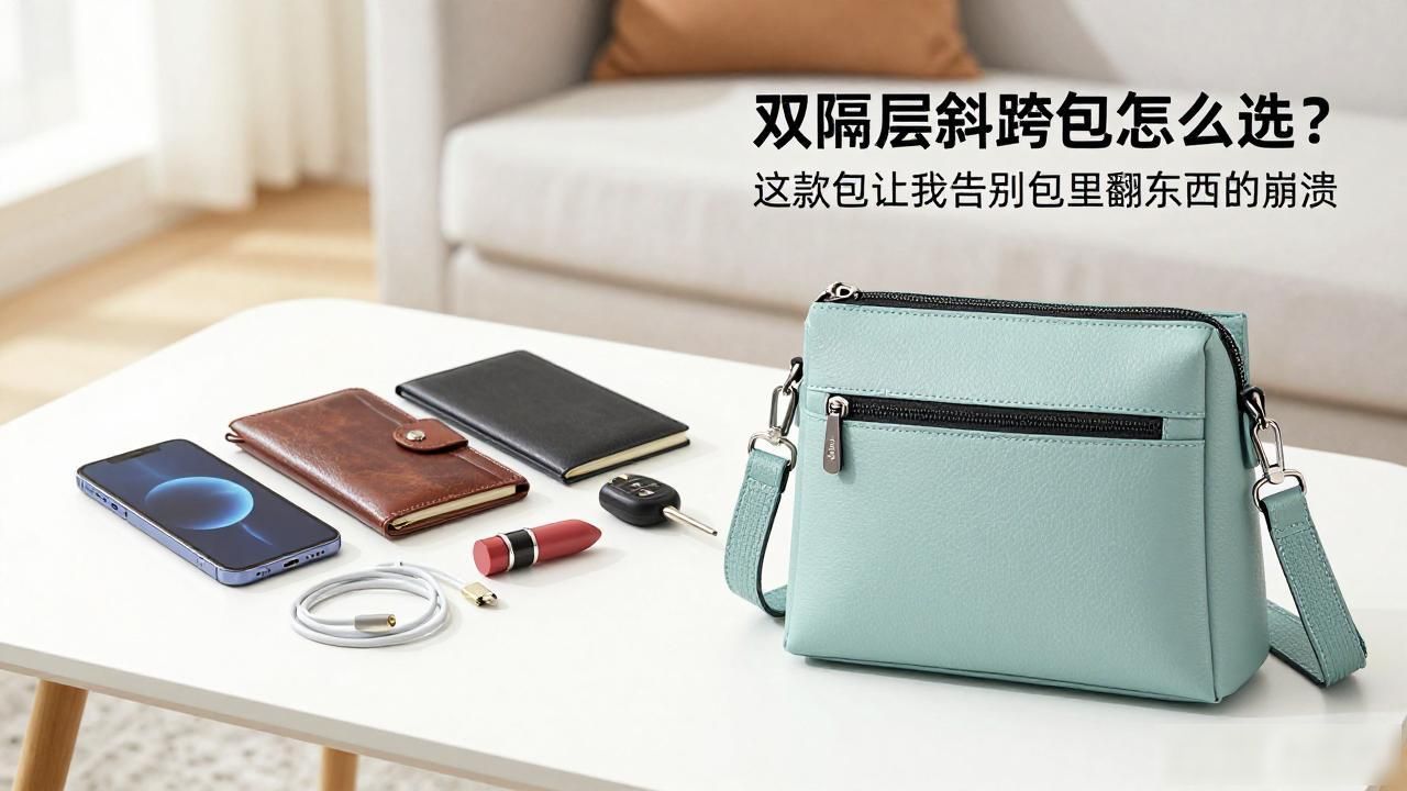 双隔层斜挎包怎么选?这款包让我告别包里翻东西的崩溃 Celine2026 第2张-买A货 斜挎包的拉链应该从哪边拉_上包包隔层拉链教程视频_Duo Zipped Bag|双隔层拉链斜挎包