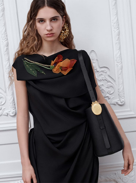 高仿DIOR包包 | A货迪奥女包 2026秋冬DIOR新款 黑色中号 Dior Médaillon 水桶包