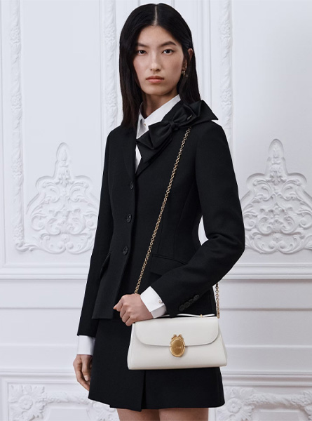 高仿DIOR包包 | A货迪奥女包 2026秋冬DIOR新款 奶白色Dior Médaillon 手拿包