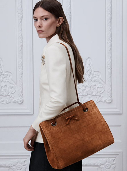 高仿DIOR包包 | A货迪奥女包 2026秋冬DIOR新款 棕色中号 Dior Promenade 购物袋